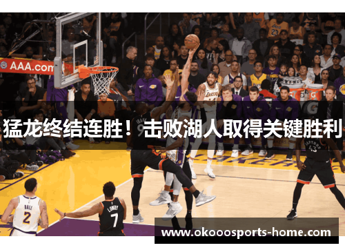 猛龙终结连胜！击败湖人取得关键胜利